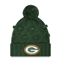 NWE PAC GREEN NFL Junior GIRLS TOASTY CUFFED POM KNIT HATYTHGRL