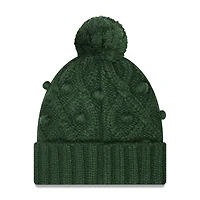 NWE PAC GREEN NFL Junior GIRLS TOASTY CUFFED POM KNIT HATYTHGRL
