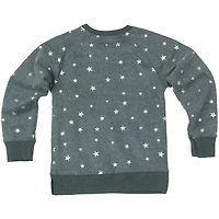 Girls Youth Wes & Willy  Green Bay Packers Shimmer Star Reverse Fleece Pullover Sweatshirt