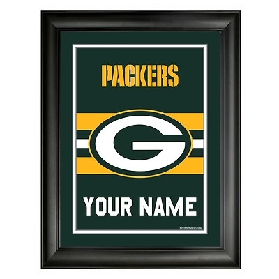 Cadre d'équipe personnalisé Green Bay Packers 12'' x 16''