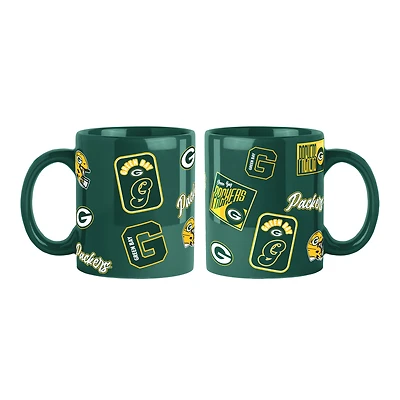 Lot de 2 tasses colorées Green Bay Packers de 44 cl