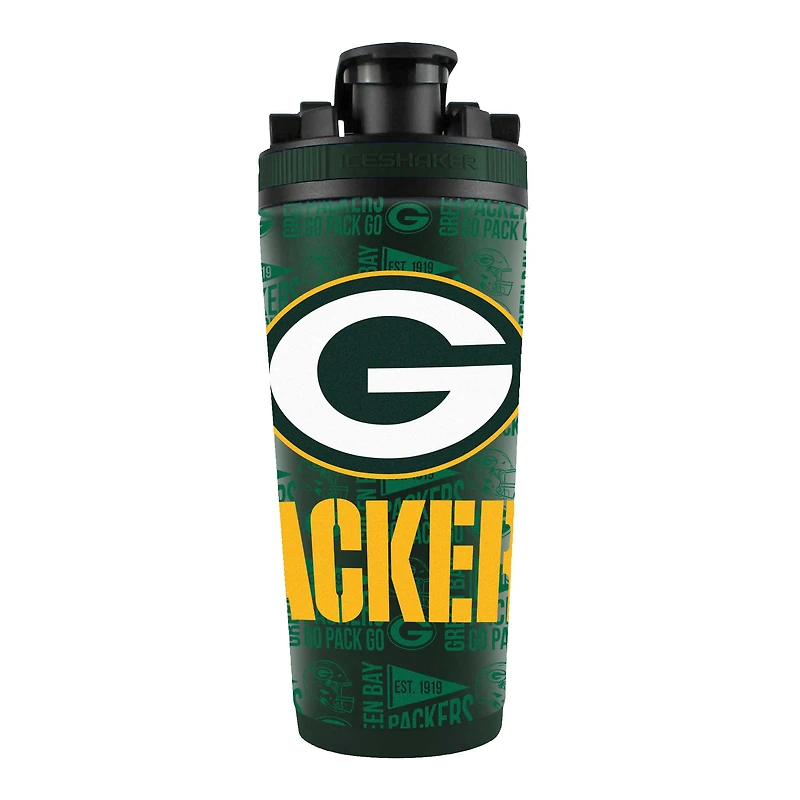 Bouteille shaker en acier inoxydable 4D de 26 oz des Packers de Green Bay