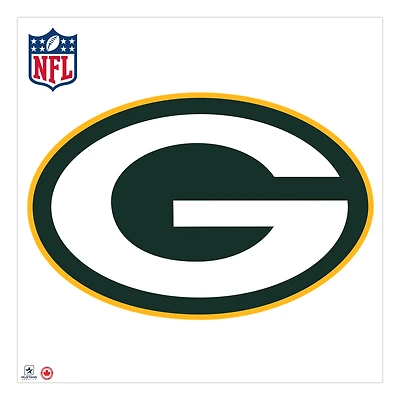 Green Bay Packers 36'' x 36'' mur repositionnable avec logo d'équipe - décalcomanie