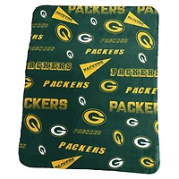 Couverture polaire classique 50" x 60" des Packers de Green Bay