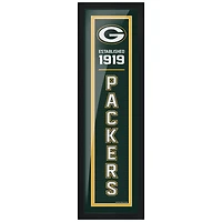 Green Bay Packers - 6'' x 22'' Art encadré établi