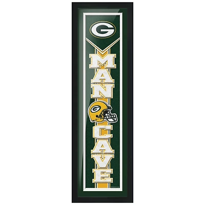 Green Bay Packers 6'' x 22'' Man Cave Framed - Artwork