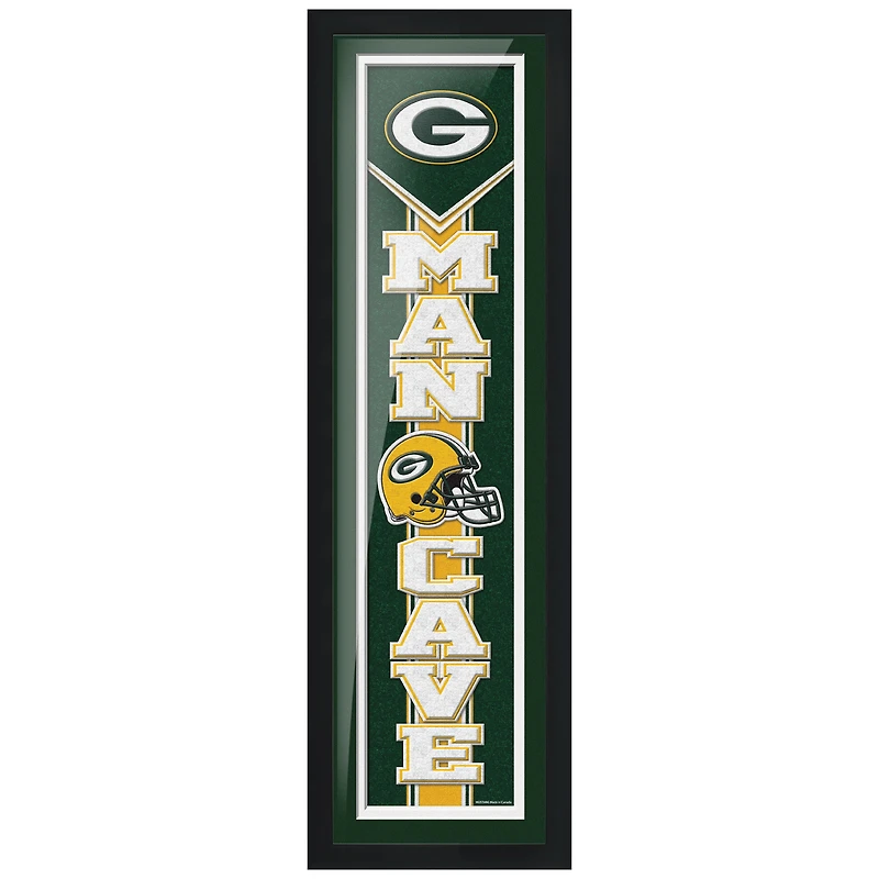 Green Bay Packers 6'' x 22'' Man Cave encadré - Oeuvre