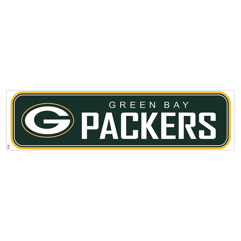 Green Bay Packers 90'' x 23'' mur repositionnable - décalcomanie