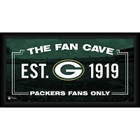 Packers de Green Bay Encadré 10" x 20" Fan Cave Collage