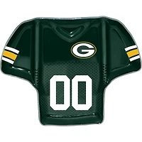 Plateau de frites et trempettes en jersey de verre Green Bay Packers
