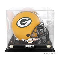 Vitrine pour casque Golden Classic des Green Bay Packers avec fond miroir