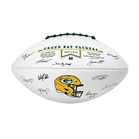 Ballon de football signature des légendes des Packers de Green Bay