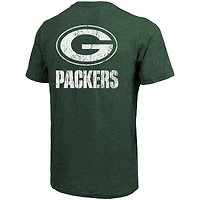 Green Bay Packers Majestic Threads Tri-Blend Pocket T-Shirt - Heathered