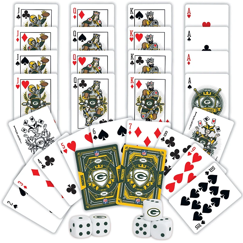 Green Bay Packers Team - Two-Pack Playing Card & Dice Set