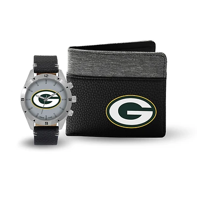 Coffret cadeau montre et portefeuille des Green Bay Packers