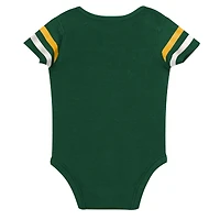 Ensemble trois pièces pour bébé et nouveau-né Outerstuff Green Bay Packers Up One : body, bavoir chaussons