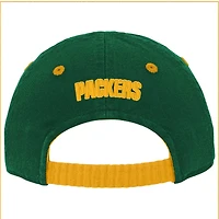 Casquette souple Green Green Bay Packers Team Slouch Flex pour bébé