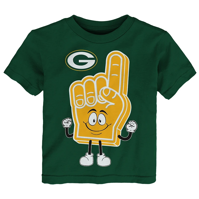 T-shirt pour bébé Outerstuff vert chasseur Green Bay Packers, style bricoleur