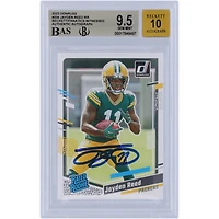 Jayden Reed Green Bay Packers Autographed 2023 Panini Donruss #334 Beckett Fanatics Witnessed Authenticated 9.5/10 Rookie Card