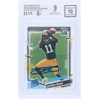 Jayden Reed Green Bay Packers Autographed 2023 Panini Donruss Optic Rated Rookie #239 Beckett Fanatics Witnessed Authenticated 9/10 Rookie Card