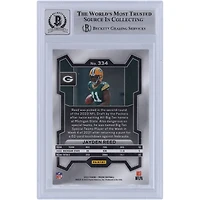 Jayden Reed Green Bay Packers Autographed 2023 Panini Prizm #334 Beckett Fanatics Witnessed Authenticated 9/10 Rookie Card