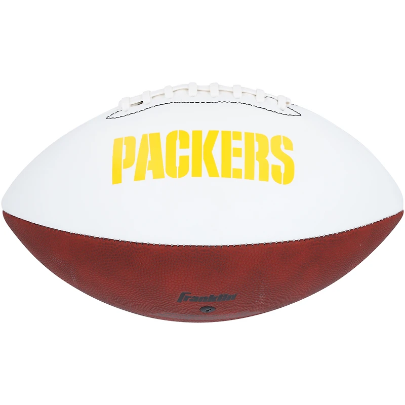 Jayden Reed Green Bay Packers Autographed Franklin White Panel Football