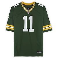 Maillot de match vert Nike autographié par Jayden Reed des Green Bay Packers