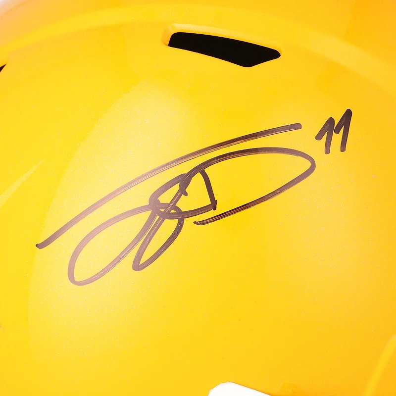 Casque réplique Riddell Speed rétro 1950 autographié par Jayden Reed des Green Bay Packers