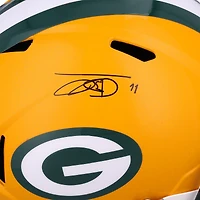 Jayden Reed Green Bay Packers Autographed Riddell Speed Replica Helmet