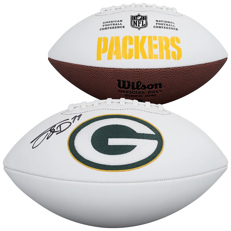 Jayden Reed Green Bay Packers Autographed Wilson White Panel Football