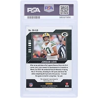 Jordan Love Green Bay Packers Autographed 2023 Panini Contenders Gold #CA-JLO #5/10 PSA Authenticated 9 Card