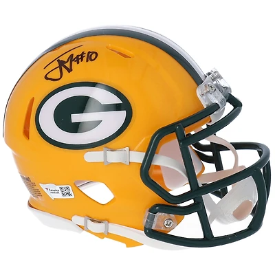 Jordan Love Green Bay Packers Autographed Riddell Speed Mini Helmet