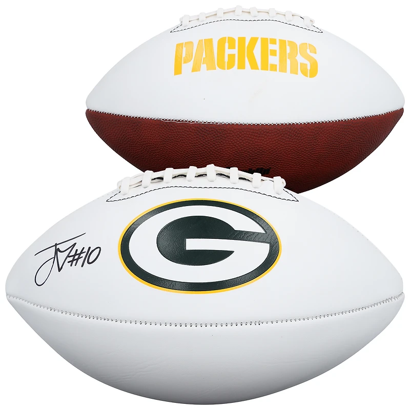Jordan Love Green Bay Packers Autographed Wilson White Panel Football