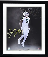Josh Jacobs Green Bay Packers Autographed 16" x 20" Smoke Entrance Spotlight Photograph