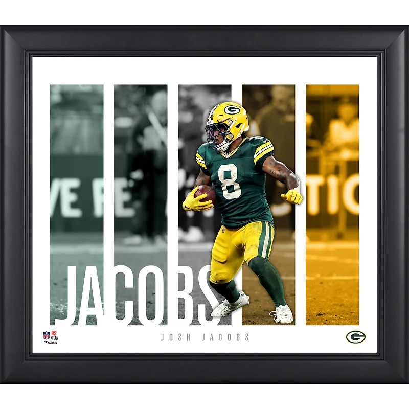 Josh Jacobs Green Bay Packers Framed 15" x 17" Player Panel Collage