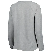 T-shirt à manches longues raglan gris chiné Green Bay Packers pour junior