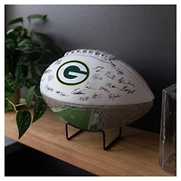 Ballon de football américain autographié Logo Brands Green Bay Packers 2025