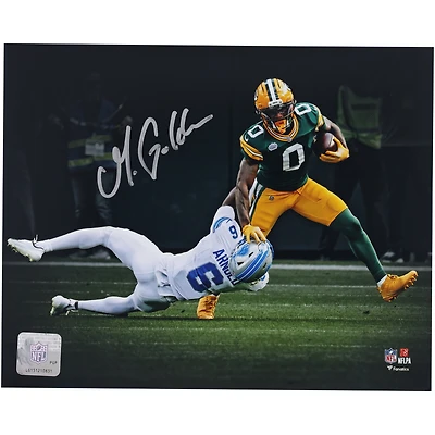 Matthew Golden Green Bay Packers Autographed 8" x 10" Stiff Arm Spotlight Photograph 