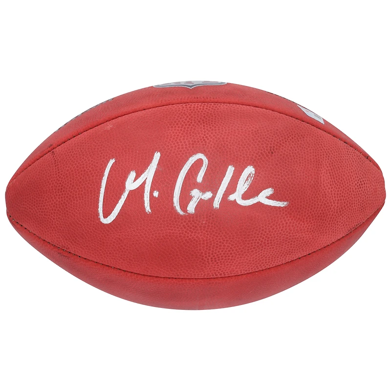 Ballon de football Duke en couleur autographié par Matthew Golden des Green Bay Packers