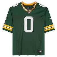 Maillot Nike vert dédicacé par Matthew Golden des Green Bay Packers