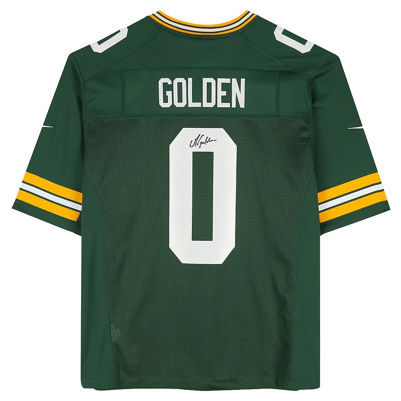 Matthew Golden Green Bay Packers Autographed Green Nike Limited Jersey