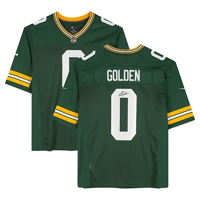 Matthew Golden Green Bay Packers Autographed Green Nike Limited Jersey