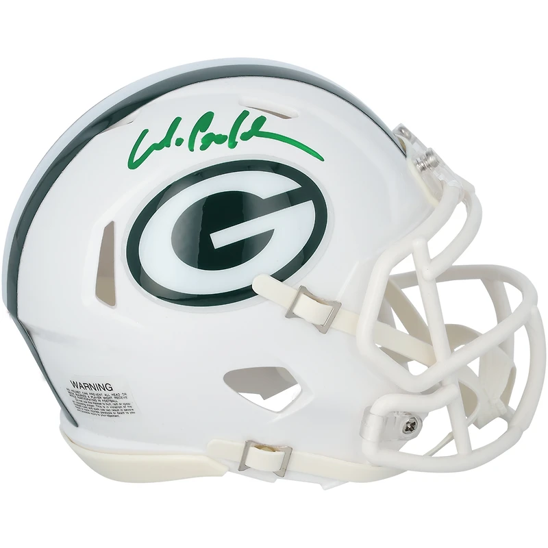 Matthew Golden Green Bay Packers Autographed Riddell 2024 Alternate Speed Mini Helmet