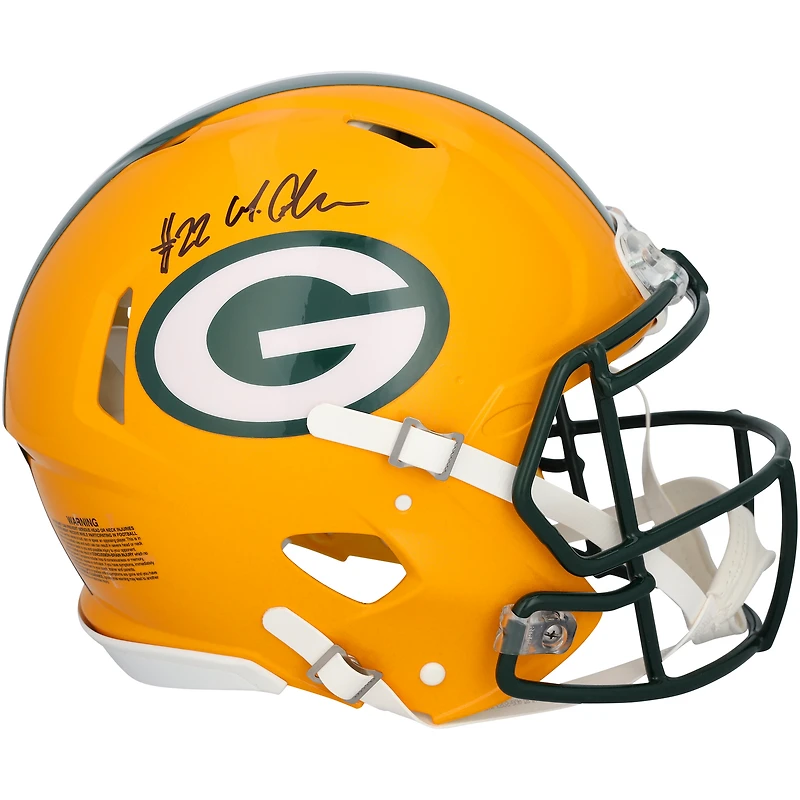 Casque Riddell Speed authentique autographié par Matthew Golden des Green Bay Packers