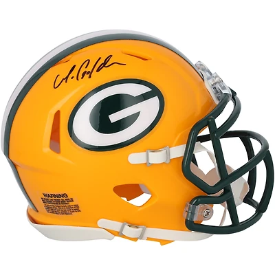 Matthew Golden Green Bay Packers Autographed Riddell Speed Mini Helmet