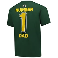Men's Fanatics  Green Bay Packers Big & Tall Number One Dad T-Shirt