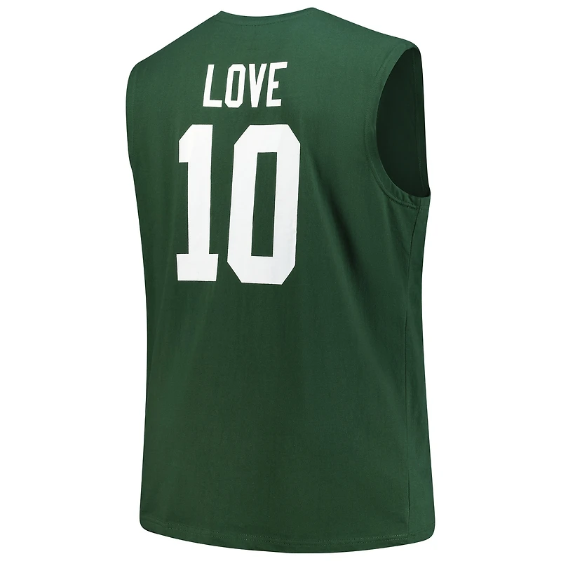 Débardeur musclé grand et pour homme Fanatics Jordan Love Green Bay Packers