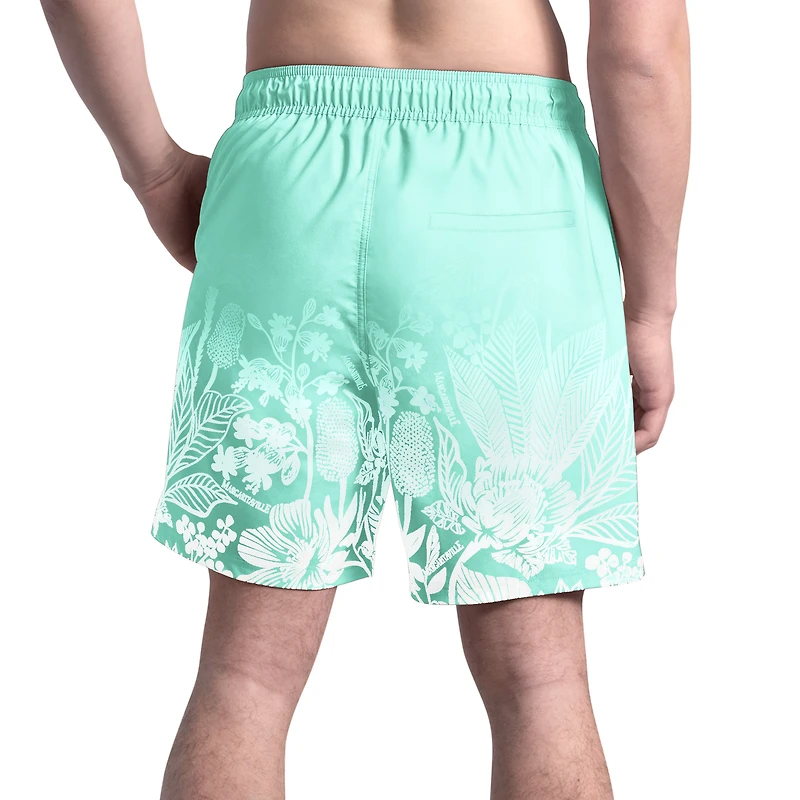 Short de bain Margaritaville Teal pour homme des Green Bay Packers Lagoon Fiesta