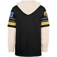 Men's '47  Black Green Bay Packers Split Zone Cornerback Duo Hoodie