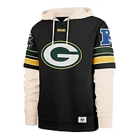 Men's '47  Black Green Bay Packers Split Zone Cornerback Duo Lacer Hoodie